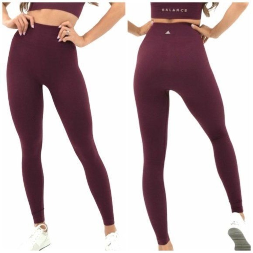 Balance Athletica Quartz Amethyst Seamless‎ Leggings Size Small